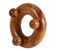 Masajeador de madera tailandés tradicional, 5 estilos de herramientas de masaje con barra de rodillo, para la cabeza de la mano, cara, pie, cuerpo, alivio del estrés, cuidado de la salud(4)