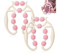 Masajeador de músculos de las piernas, 2 unidades de rodillo de masaje de tejido profundo con 9 ruedas, masajeador de piernas, 2025 nuevo rodillo de masaje para piernas, 360 ° de punto de gatillo para