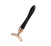 Masajeador de ojos 2 en 1, aplicador de crema for ojos, antiarrugas, antiojeras, lifting facial, espátula mezcladora, minicuchara.(Black 5)