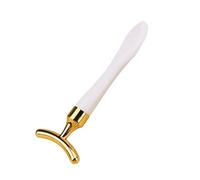 Masajeador de ojos 2 en 1, aplicador de crema for ojos, antiarrugas, antiojeras, lifting facial, espátula mezcladora, minicuchara.(White 4)