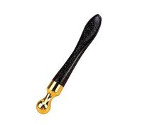 Masajeador de ojos 2 en 1, aplicador de crema for ojos, antiarrugas, antiojeras, lifting facial, espátula mezcladora, minicuchara.(Black 1)