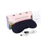 Masajeador de ojos con máscara de ojos con vibración de calor, Bluetooth, música, airbag, dispositivo de cuidado de los ojos para aliviar la tensión ocular, ojo seco, mejorar el sueño