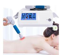Masajeador de ondas de choque neumático, máquina de terapia extracorpórea con pantalla, 12 modos, intensidad ajustable de 0,5 a 8,0 bar, alta frecuencia para relajación muscular y tratamiento de