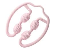 Masajeador de Piernas Rodillo Masajeador Duradero Rosa Abs Tpe | Relajante Muscular, Portátil para Ejercicio y Yoga, Diseño Simple Práctico, Ayuda a Flexibilidad