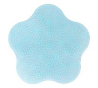 Masajeador de Pies para el Piso del Baño - Depurador de Pies de Ducha de Silicona para Eliminar la Piel Muerta con Ventosas para la Limpieza Diaria de los Pies(azul)