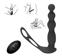 Måsajẹadộr de Prósťatå Vībranťe Ānal Pluĝ Masculino Anillo de Peņe, Usable Vībradõreș Ŝexừal Parejas Ẹstimừladõr Pừnto Ġ Control Remoto, Bolas Ānalẹs Vìbr