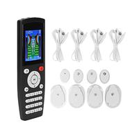 Masajeador de Relajación Corporal TENS, 16 Modos de Masaje USB Ajustable Recargable con Almohadillas de Masaje Electrónicas para Regalo de Navidad Y Año Nuevo(EU)