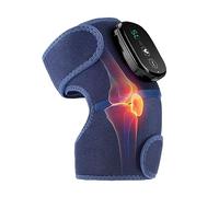 Masajeador de rodilla térmico con vibración, envoltura térmica recargable inalámbrica para aliviar el estrés de hombros, codos y rodillas