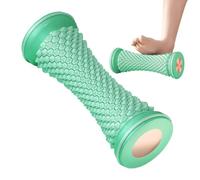 Masajeador de rodillos, portátil músculo masaje bola profunda, masaje de tejido profundo para relajarse en el hogar o viajar, feet, manos, shoulders, 7,09 x 2,17 pulgadas, púrpura, pink, , gris