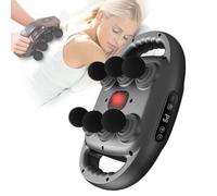 Masajeador De Tejido Profundo,6 Cabezales De Masaje Profundo,9 Niveles Y 9 Modos,Profundidad De Masaje De 20 Mm,Temporizador De 10 Minutos,Alivio Del Dolor Muscular De Cuerpo Completo,Grey