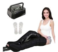 Masajeador Eléctrico de Compresión de Aire, Botas Presoterapia para Casa Abdomen y Piernas, Masajeador de Piernas Circulación Presoterapia para Drenaje Linfático y Favorece