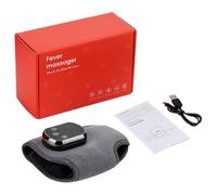 Masajeador eléctrico de pies - ABS ligero de 234 g, tobillera calentada, envoltura recargable USB tipo C | 3 intensidades de masaje, temporizador de 30 minutos, control de temperatura, tobillo, calor