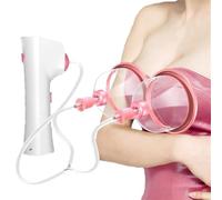 Masajeador eléctrico de senos, máquina for agrandar la belleza del pecho, bomba de agrandamiento de crecimiento rápido con doble copa, for la salud y reafirmación de los senos de las mujeres(13.5cm)