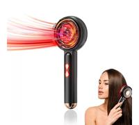 Masajeador eléctrico del cuero cabelludo con terapia de luz roja para el cabello, peine de masaje multifunción 3 en 1 para el cabello, inalámbrico y portátil, aplicador de aceite para el cabello para