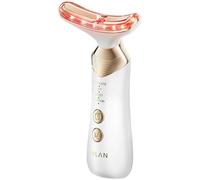 Masajeador eléctrico facial y de cuello EMS (blanco/dorado) - ANLAN