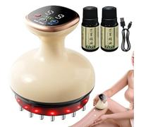 Masajeador Eléctrico Gua Sha & Eliminador Celulitis - Instrumento Raspado Calentado 9 Niveles | Máquina Drenaje Linfático Moldeadora Corporal | Dispositivo Anti-Fatiga para Abdomen Muslos Cuello Vient