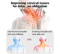 Masajeador eléctrico para cuello, almohada, compresa caliente, masaje vibratorio, tracción cervical,