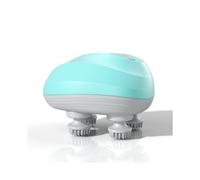 Masajeador eléctrico para mascotas con 4 cabezales, de mano, para perros y gatos. Masajea el cuero cabelludo y la espalda para aliviar el dolor.