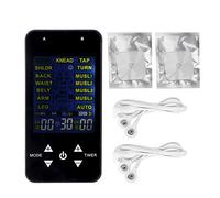 Masajeador Eléctrico Pulso, 9 Modos TENS EMS Masajeador Eléctrico Pulso Estimulador Muscular Almohadillas de Electrodos Máquina Digital para Aliviar el Dolor para Terapia de Alivio del Dolor