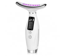 Masajeador facial antiarrugas Lifting con diferentes modos EMS Microcorriente Cara y Cuello 45℃ Terapia de Luz Reafirmante Antiedad Masaje Sónico Doble Mento