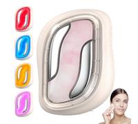 Masajeador Facial con Radiofrecuencia, 4 Modos Masajeador Facial Antiaging, 4 Luces LED, EMS Microcorrientes, Calor 45°C para Lifting y Reafirmar Piel, Masajeador Facial Antiarrugas con Guasha