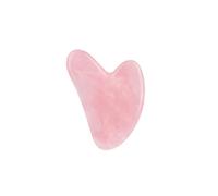 Masajeador facial de cuarzo rosa con rodillo de jade, juego de guasha, herramientas de gua sha, raspador de piedra gouache for masaje facial, herramienta de belleza(Type 14)