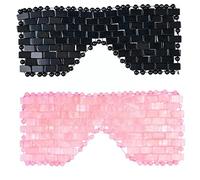 Masajeador Facial De Cuarzo Rosa Natural Jade EyeMask Eye Sleep Mask Face,Verde