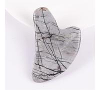 Masajeador Facial De Jade Natural, Raspador De Piedra, Herramientas Para El Cuidado De La Piel, Estiramiento Facial, Cuerpo, Cuello, Celulitis, Masaje, Tablero Guasha, Raspado,Estilo A