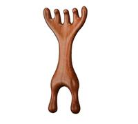 Masajeador facial de madera - Masajeador de terapia de sándalo, cómodo masajeador con superficies lisas, cara, ojos, cuello, espalda y cuerpo, masajeador de meridiano de cabeza