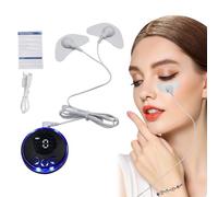 Masajeador Facial Eléctrico: Dispositivo De Microcorriente EMS Con Parches, Estimulador Muscular Facial De 8 Modos, Instrumento De Belleza Antienvejecimiento Para Adelgazar La Cara, Rutina De Cuidado