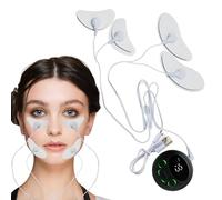 Masajeador Facial Eléctrico | Estimulador De Músculos Faciales Con Almohadilla Masajeador EMS - A Corriente Eléctrica V Ejercitador Adelgazante Facial EMS Máquina De Levantamiento Facial P