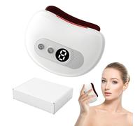 Masajeador Facial Eléctrico, Masajeador Facial Antiarrugas Electrico Cara, Massaggiatore Facciale Elettrico Raschiante, Gua Sha 9 Niveles de Lifting, para Lifting y Reafirmación de La Piel Flácida