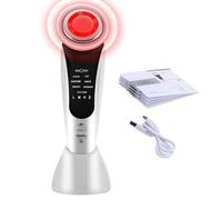 Masajeador Facial Eléctrico para Mujeres Vibración con Luz LED a Color