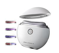 Masajeador Facial EMS Gua Sha Rolandus® - Gua Sha Facial Eléctrico con Vibración y Calor, Electroestimulador Facial, Masajeador Facial Reafirmante con Luz Roja, Azul y Violeta