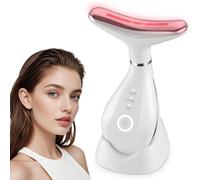 Masajeador facial Jawline Trainer con 3 modos, EMS Gua Sha eléctrico, calentamiento constante a 45 °C, dispositivo de cara en forma de V, doble mentón para tonificar la piel y levantar la piel para