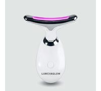 Masajeador facial LED 7 en 1 con EMS y luz personalizada, antiarrugas y tonificante para rostro y cuello, mejora la elasticidad y el tono con resultados de spa en casa - LUMEVAGLOW