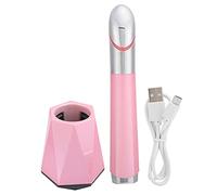 Masajeador Facial para Ojos, Varita Masajeadora de Ojos Antienvejecimiento de Doble Frecuencia, EliminacióN de Ojeras, MáQuina de Belleza para Ojos con Compresa Caliente