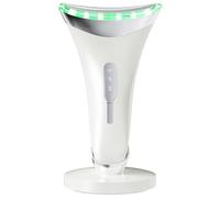 Masajeador facial y de cuello antiarrugas, dispositivo vibrador para el cuidado de la piel para reafirmar e hidratar, incluye cable de carga tipo C, portátil para uso doméstico o de viaje