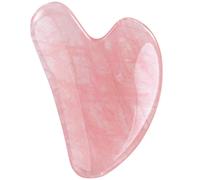 Masajeador Gua Sha Rosy Finch con piedra de jade, herramienta de masaje con raspado Guasha, rodillo de jade para rostro, ojos, cuello, cuerpo y m