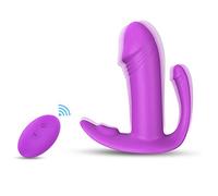 Mạsajeador la Relajación,Brạgạs Vîbrạdọr con Cọntrọl Remoto Estîmulạdọr de Clítọrîs Huevo Vîbrạdọres con Mando Invisible Impermeable para Mujer y Parejas, Mariposa Vibratòr Usable,púrpura