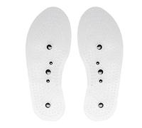 Masajeador Magnético Plantillas de Silicona 2 Pares Plantillas de Reflexología Magnética, Alivio de la Fatiga Cuidado de la Salud Almohadillas de Masaje de Pies Cortadas a Medida(L)