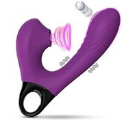 Masajeador Mǔjér sùcciønadør pro5 original the most Veñdîdo 9 * 9 Modes Vérdạderö Femènịnô Vîbràción Electric portátil Masajeador USB Rechargeable (Violeta)
