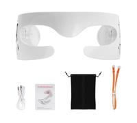 Masajeador Ocular Recargable - Gafas de Masaje Surround 3D, Terapia con Luz | Dispositivo Portátil de Cuidado de los Ojos para Aliviar la Fatiga, Reducir la Hinchazón,