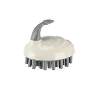 Masajeador para el cuero cabelludo, cepillo de champú, cepillo para el pelo de ducha con cerdas largas y flexibles de silicona para exfoliar el cuero cabelludo, masaje de cabeza y crecimiento del cabello, cepillo de concha (A, talla única)