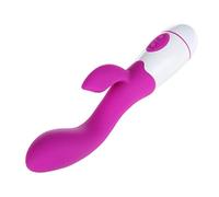 Masajeador portátil 1 Uds consolador vibrador punto G conejo vibrador doble vibración silicona impermeable mujer clítoris vagina; Masajeador Para Mujer Pareja