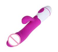 Masajeador portátil 1 Uds consolador vibrador punto G conejo vibrador doble vibración silicona impermeable mujer clítoris vagina; Masajeador Para Mujer Pareja