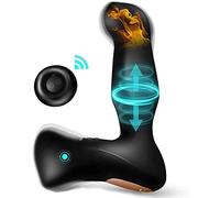 Masajeador Portátil Alta frecuencia Velộcîdådeş Masaje de Prộştåtå Material de Silicona Medicalizado, Control Remoto, para Pareja hombres camiseta Gày Negro