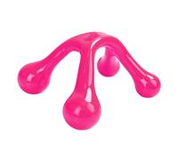 Masajeador portátil de brazo de mano todo el cuerpo para la regeneración muscular profunda de los tejidos herramienta de masaje ergonómica hombros cuello espalda piernas rosa rojo