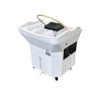 Masajeador portátil de cabeza de spa japonés, lavabo de champú compatible con salón de belleza con circulación de agua a temperatura constante y función de vapor, cama champú de moda (C)