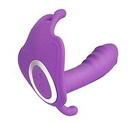 -Màsajěadộr Portàtil Pãra Müjèr Còntròl Remòtò Iṋãlãmbricò Braĝas Vībradøres Invìsìblè Usàblè Vībradør de Màndộ a Distàncià Côṋsôlâdőrès de Ŝilīcona Juĝuëteş de Çliťoris Sìlencìøsø/Purple